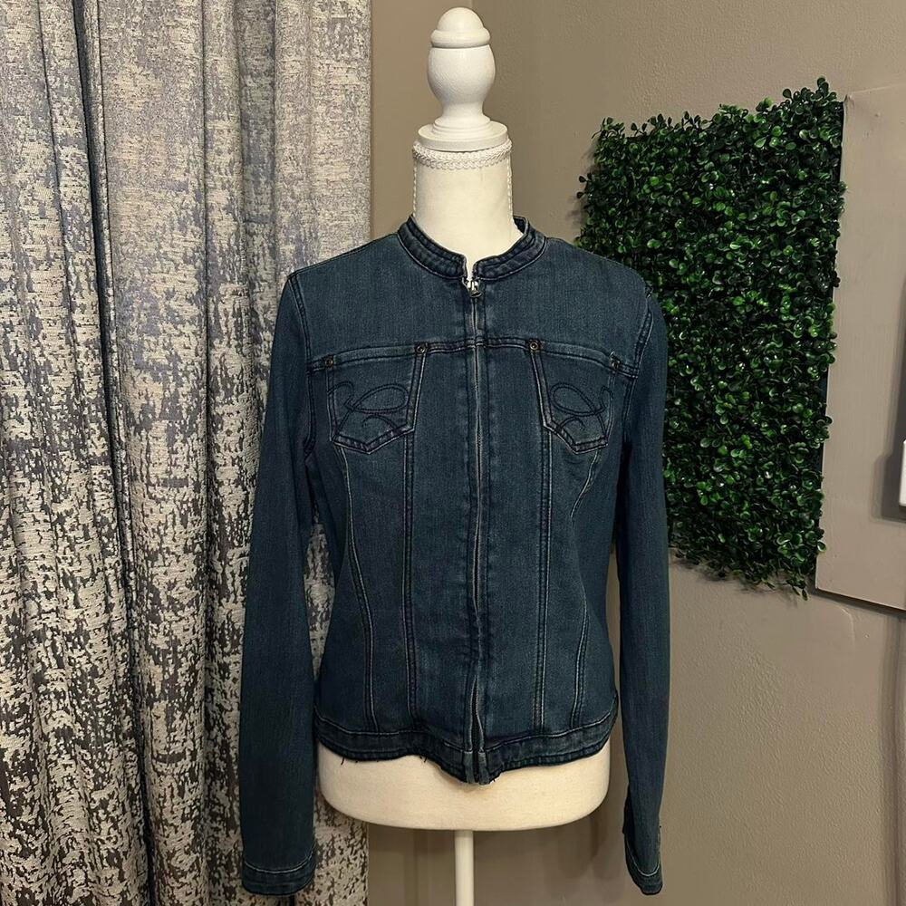 Baccini fitted jean jacket